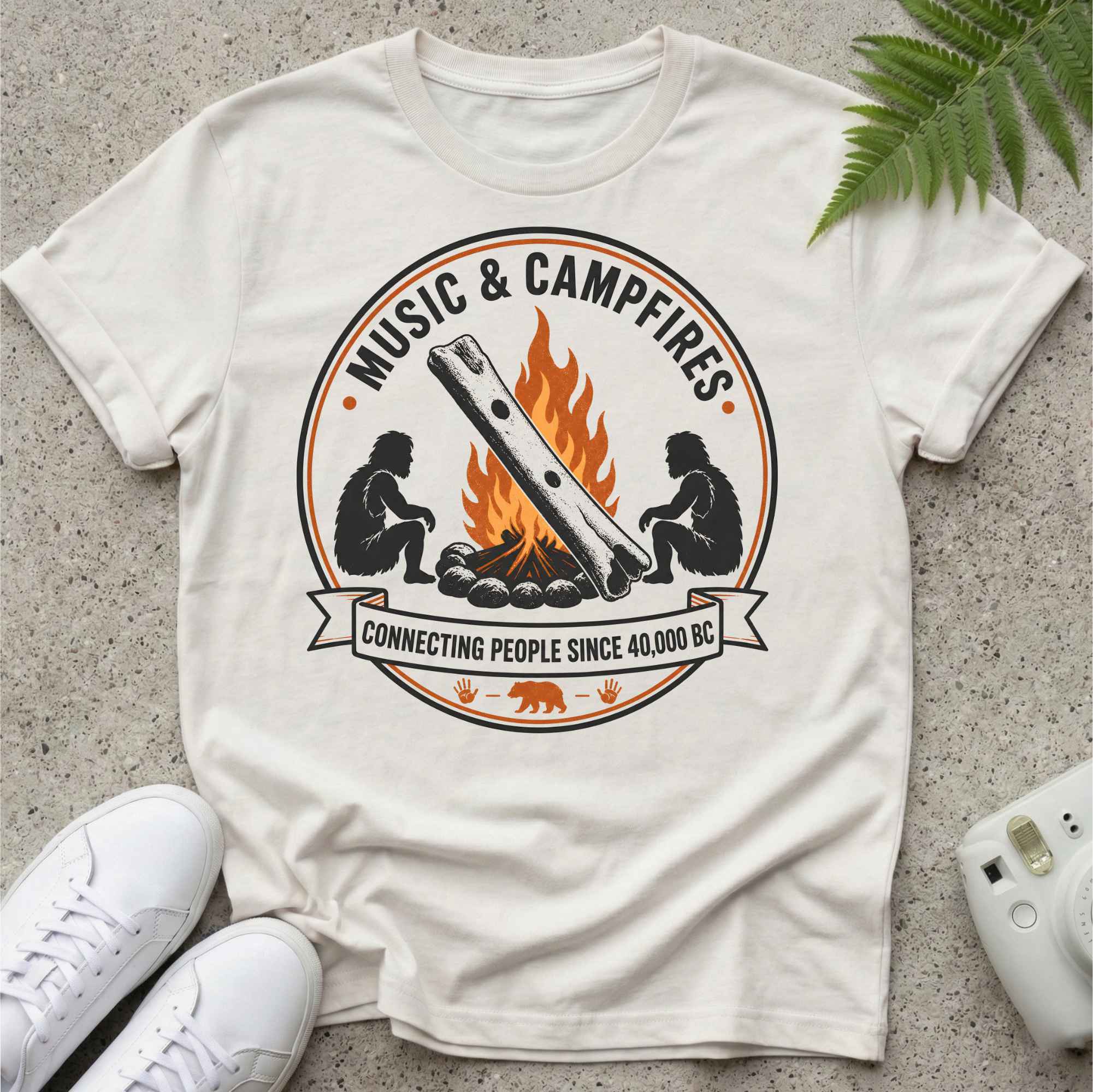 Connecting Flute 40.000BC T-shirt