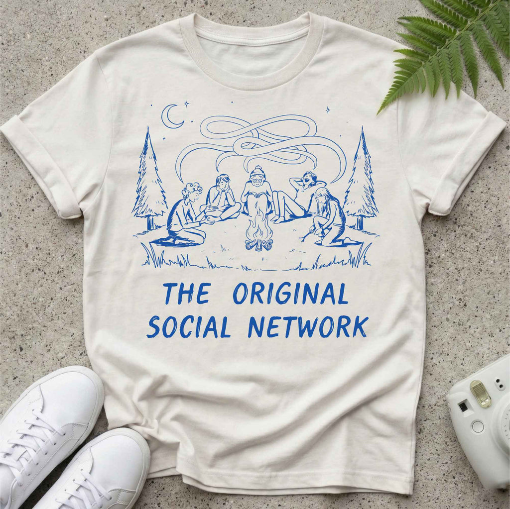 Fire Original Social network T-shirt