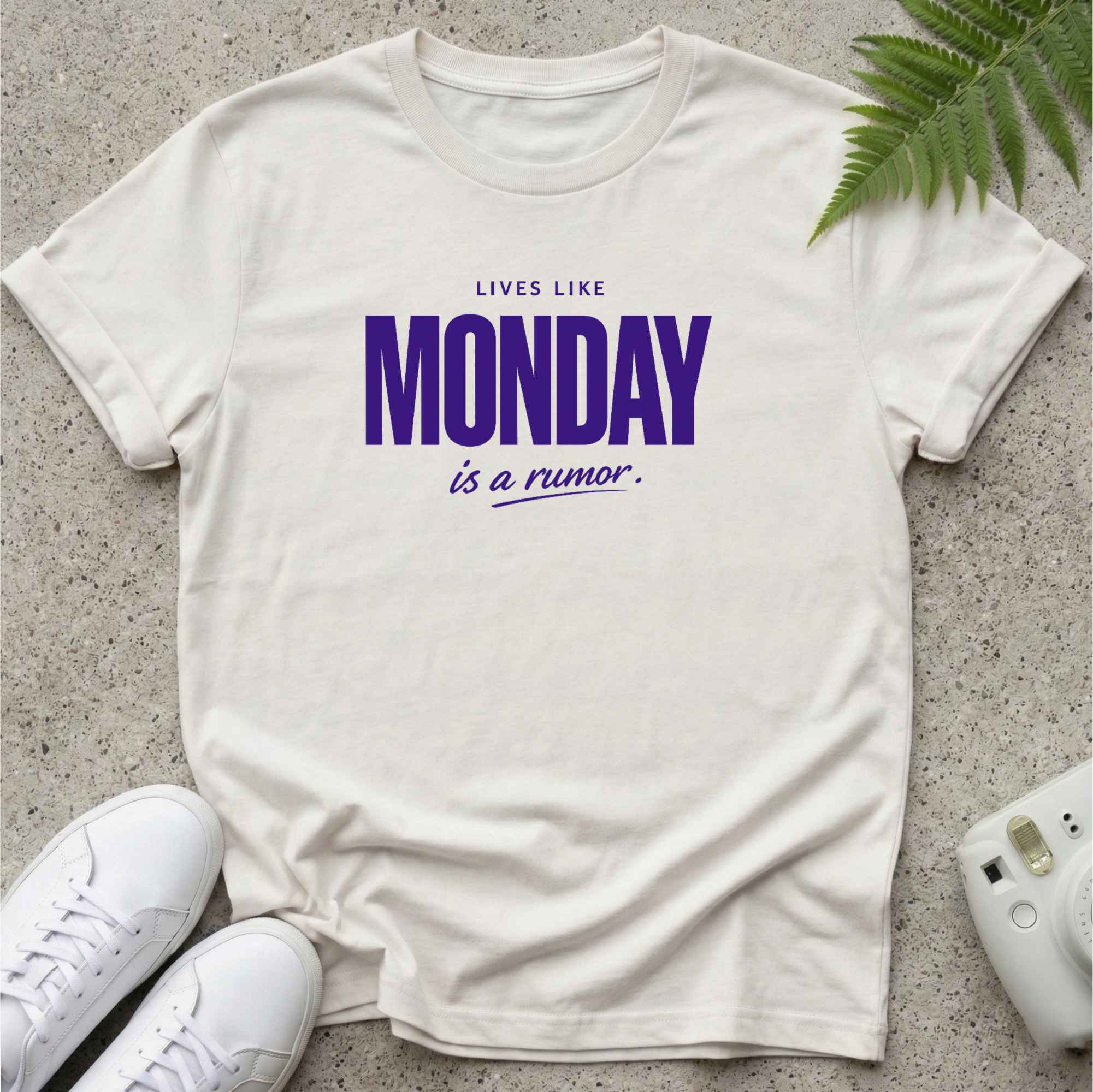 Monday Rumor Blue T-shirt