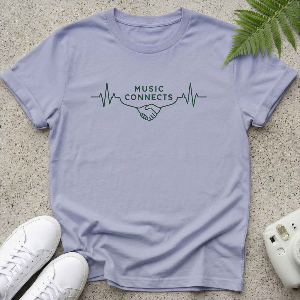 Music connects Green T-shirt